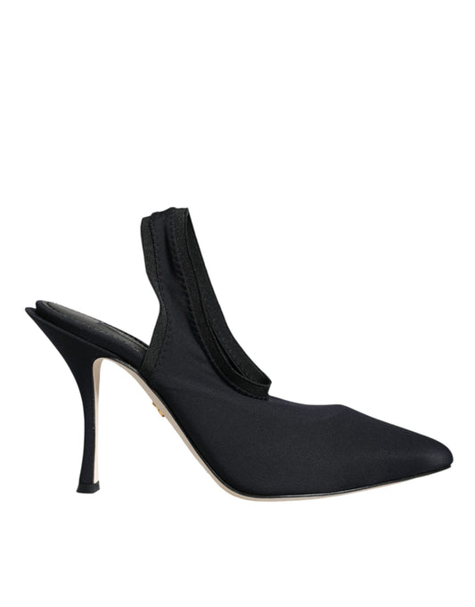 Black high heel shoes with stiletto heels