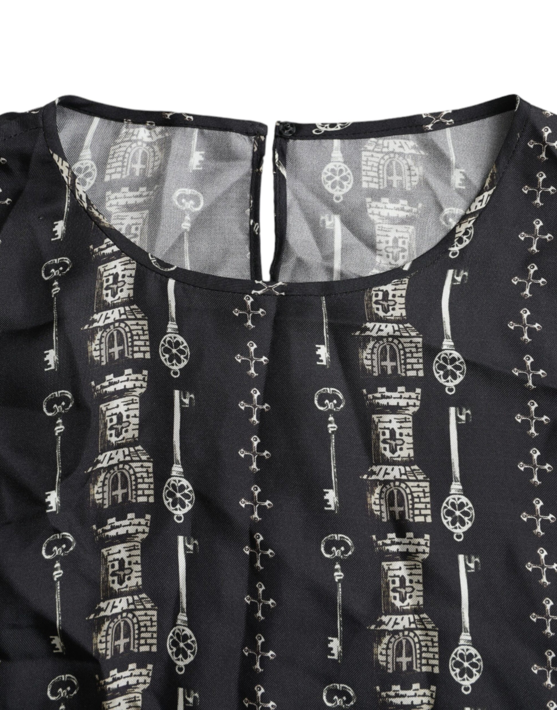 Black embroidered vest with intricate designs
