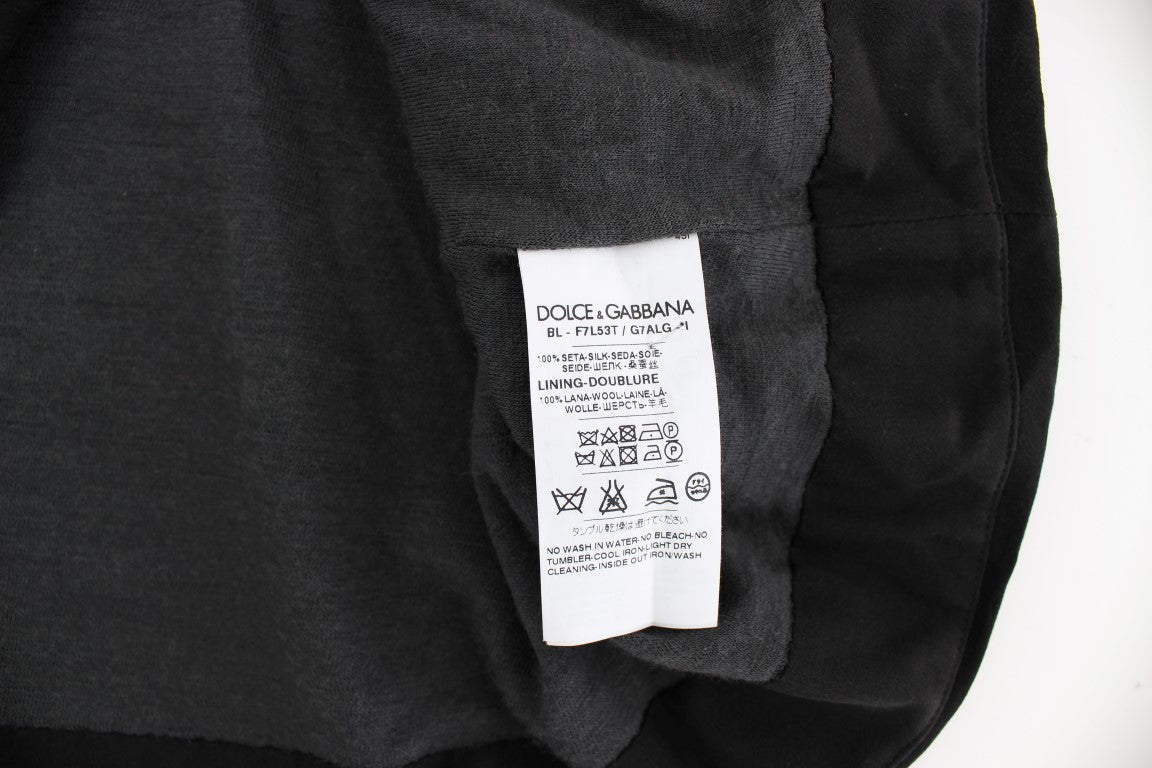 Black t-shirt with white label