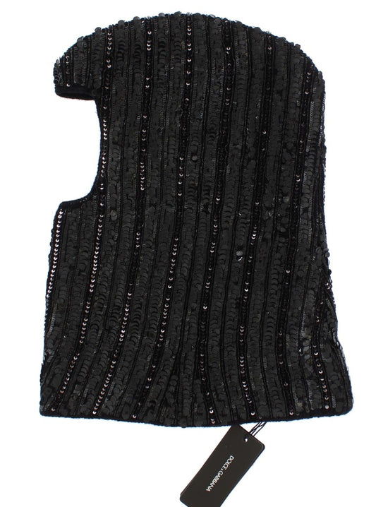 Black vest with sequins
