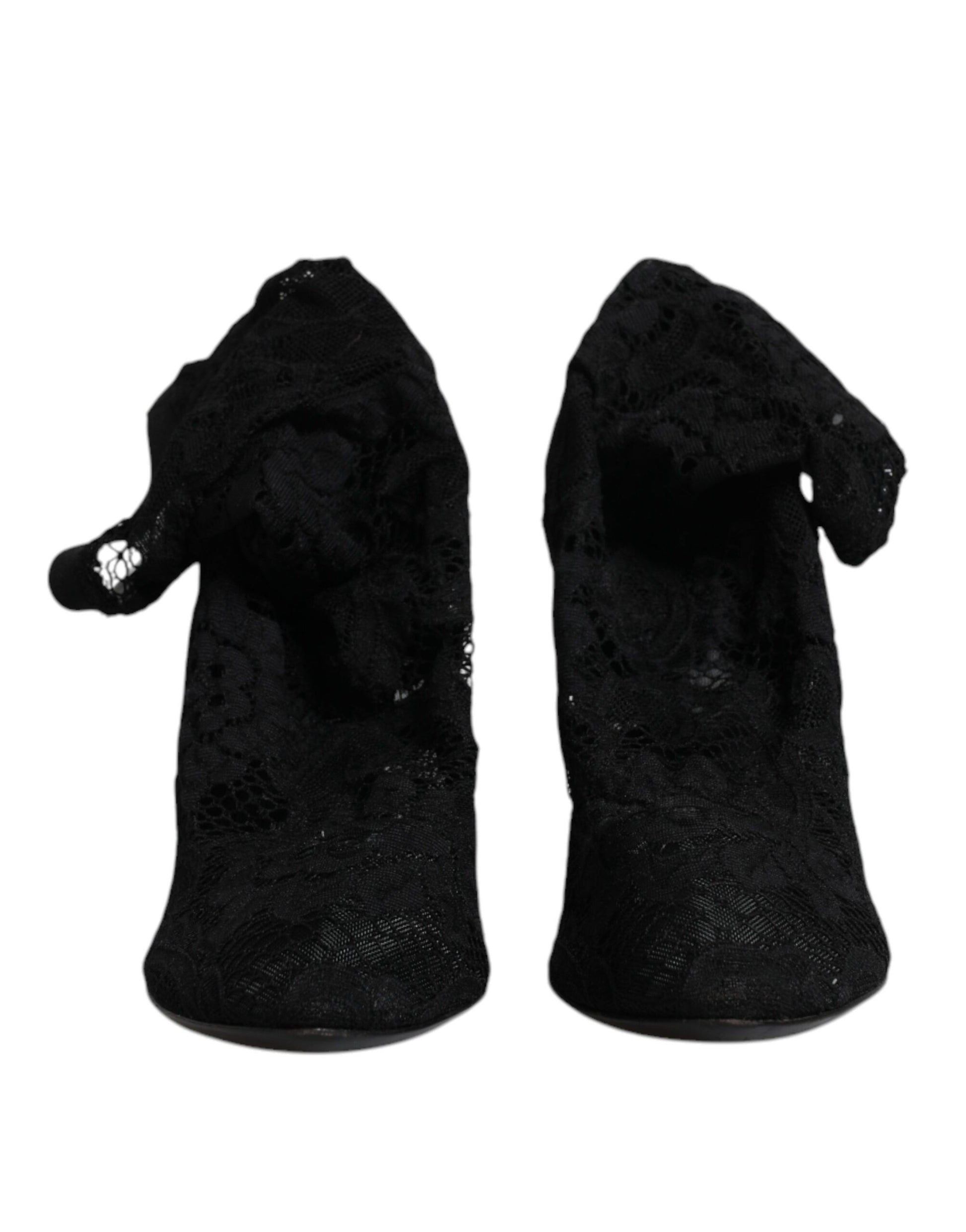 Pair of black velvet slippers with embroidery