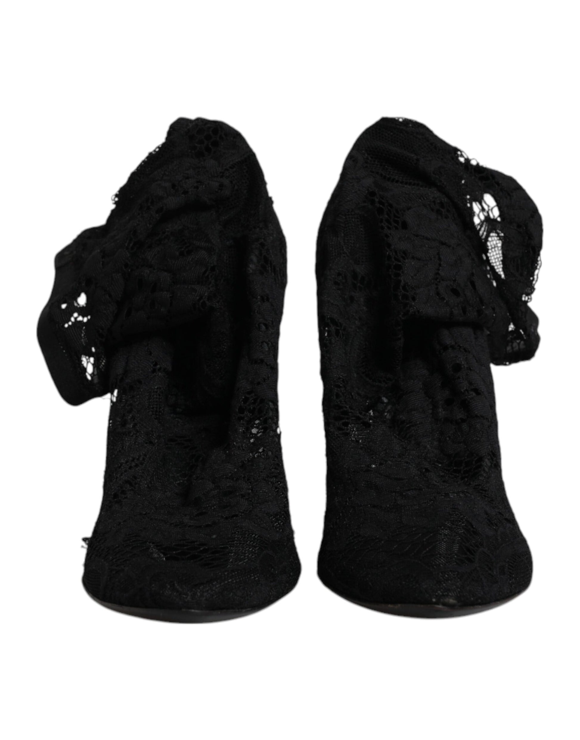 Pair of black lace-up boots