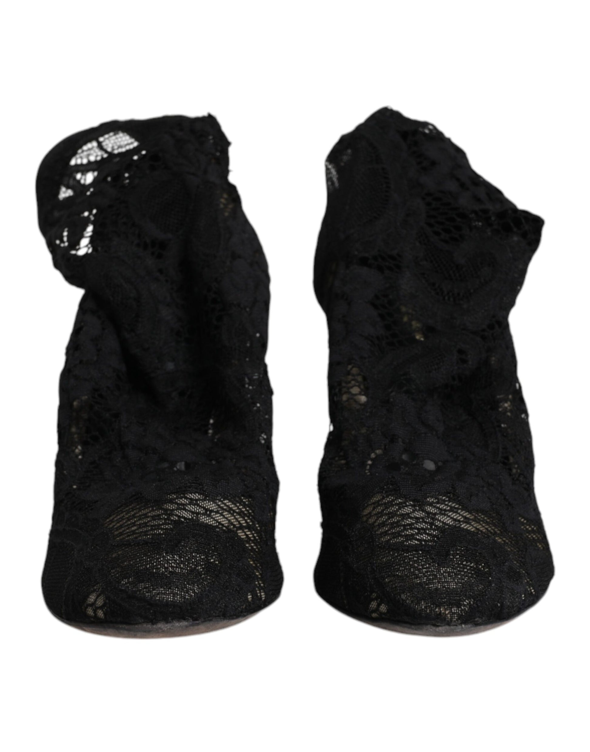 Pair of black lace up boots