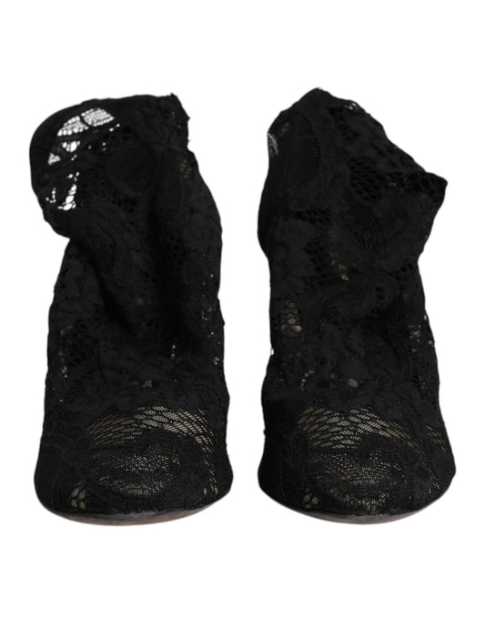 Pair of black lace up boots