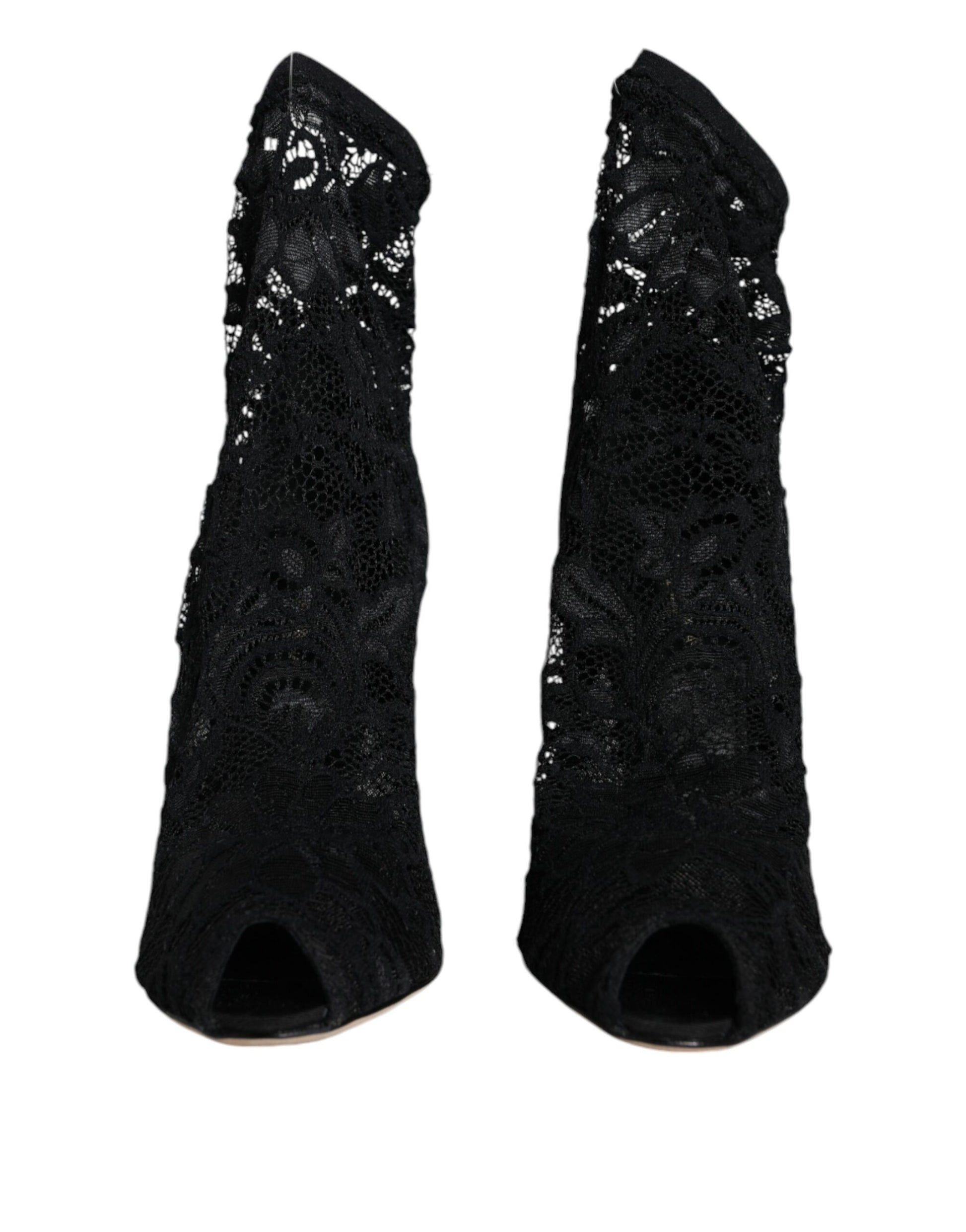 Pair of black lace up boots