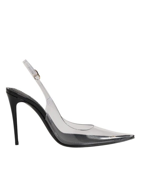 High heel shoe with a stiletto heel and an open toe design