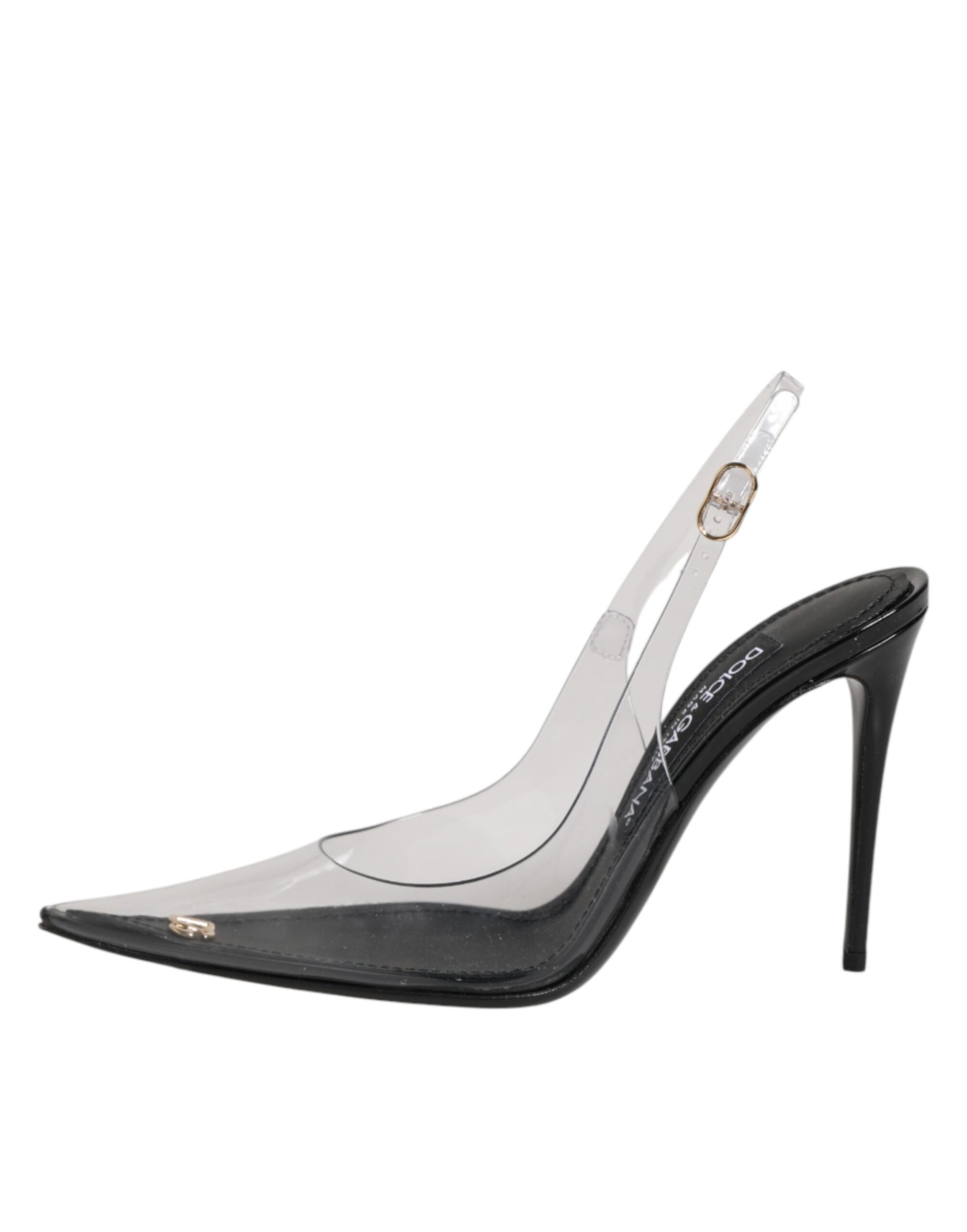 High heel shoe with a stiletto heel and an open toe design