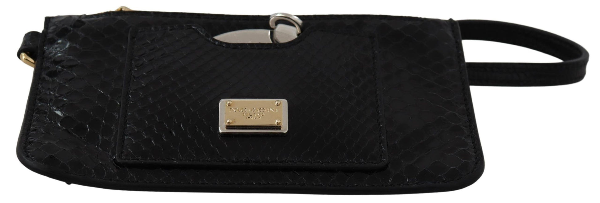 Black leather handbag with gold hardware