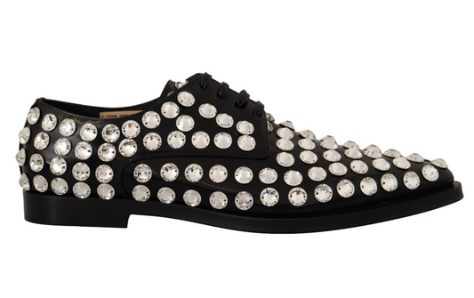 Black shoe with silver studs on top