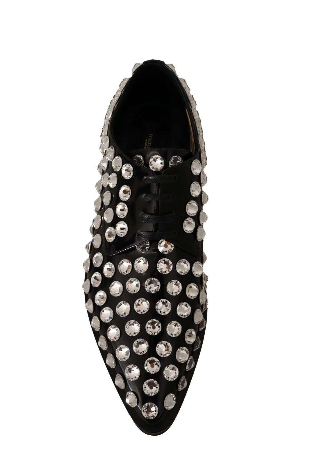 Black shoe with numerous small studs on top