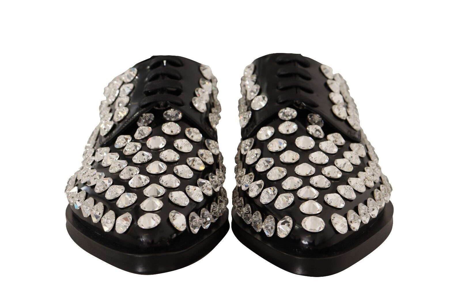 Pair of black shoes with silver studs