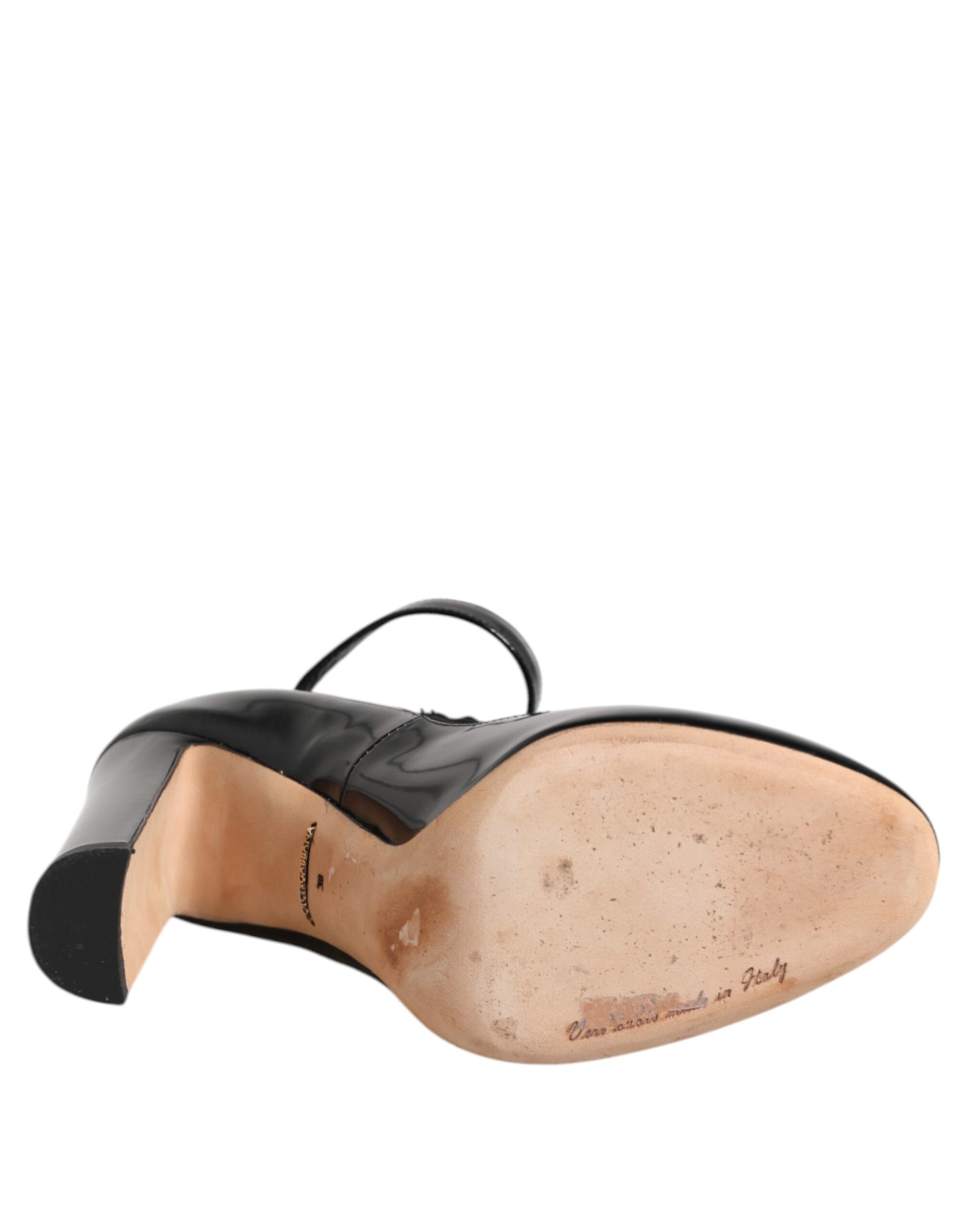 Black shoe on a foot model