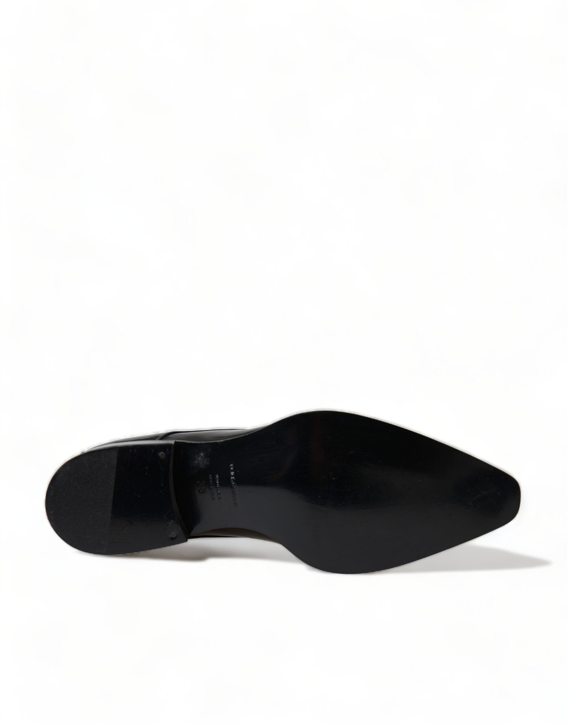 Black shoe on white background