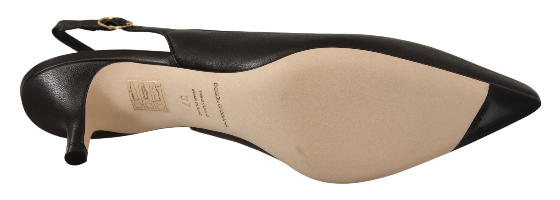 Pair of women's shoes with open toe and ankle strap