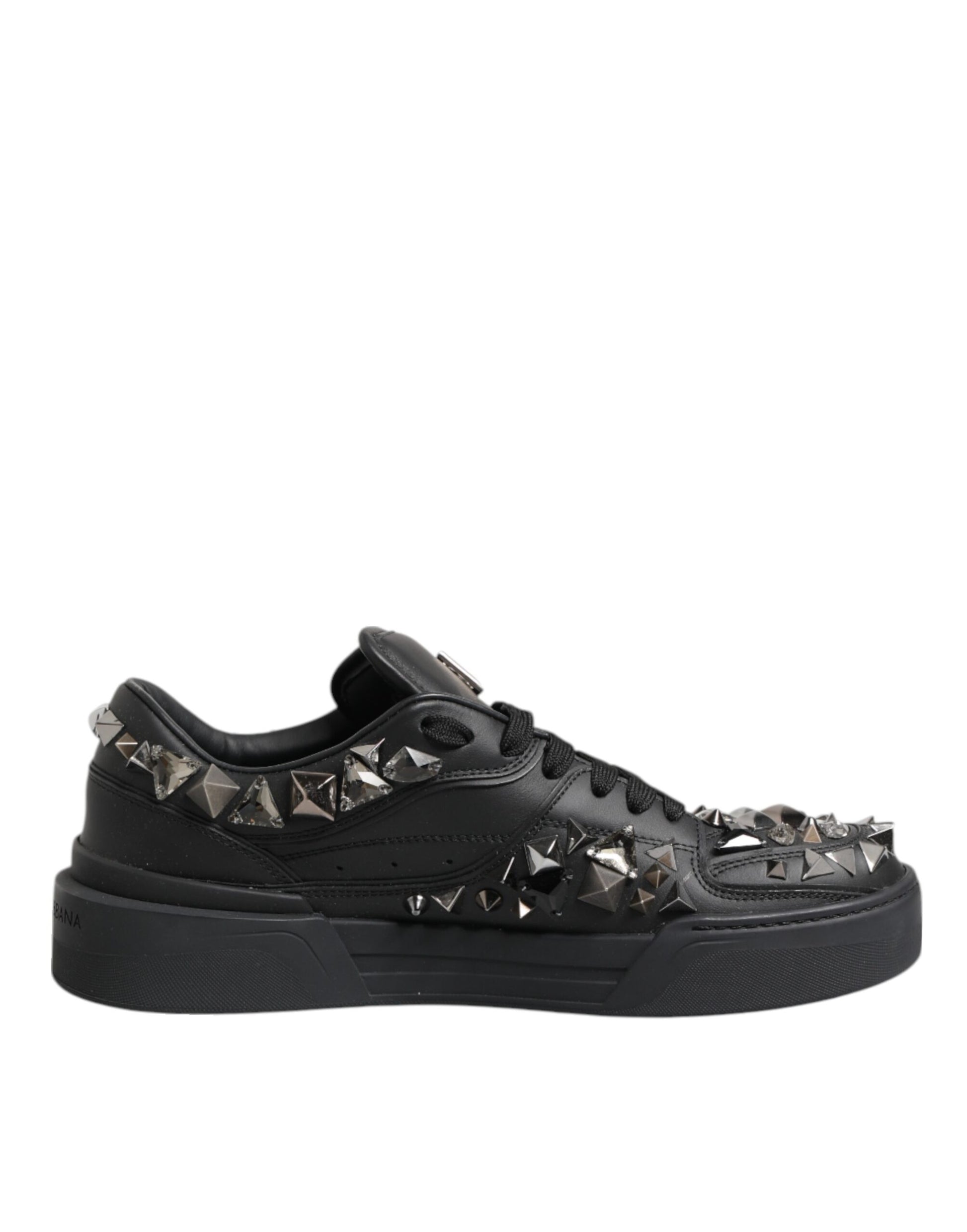 Black sneaker with spiky studs on side