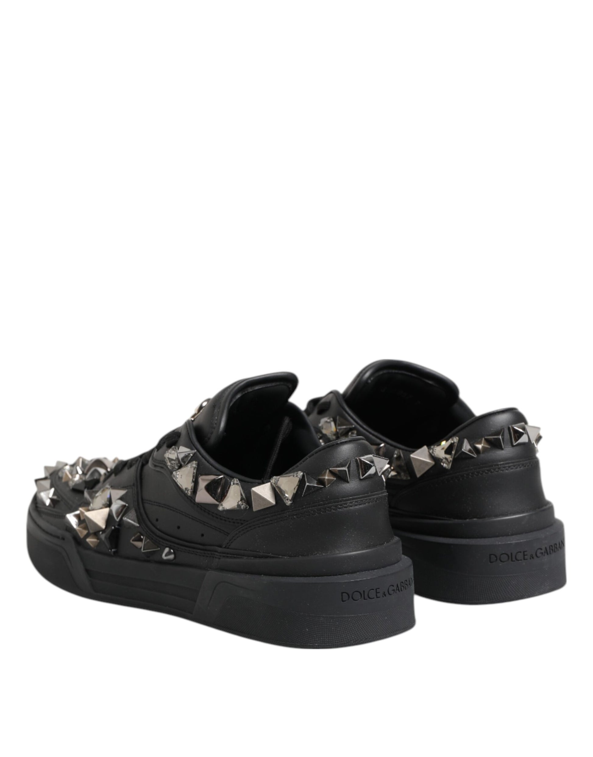 Black sneakers with spikes on side