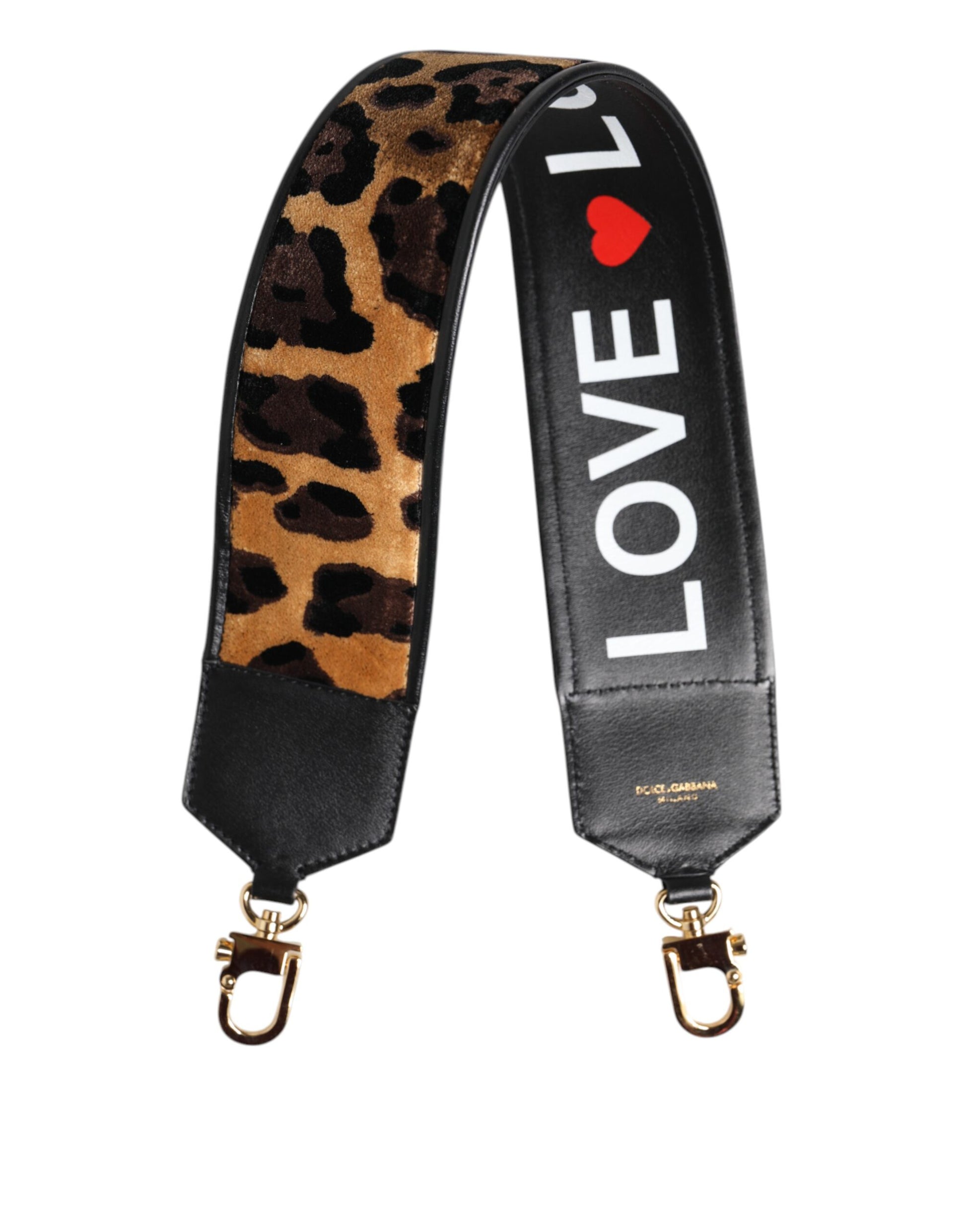 Leopard print lanyard with "Love" written on it