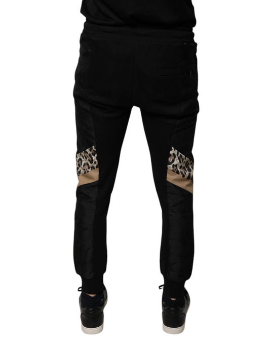 Black pants with zipper details on legs