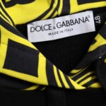 Yellow and black jacket with Dolce & Gabbana label