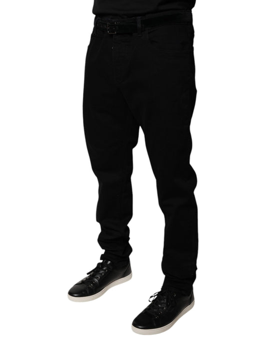 Man wearing black pants and shoes