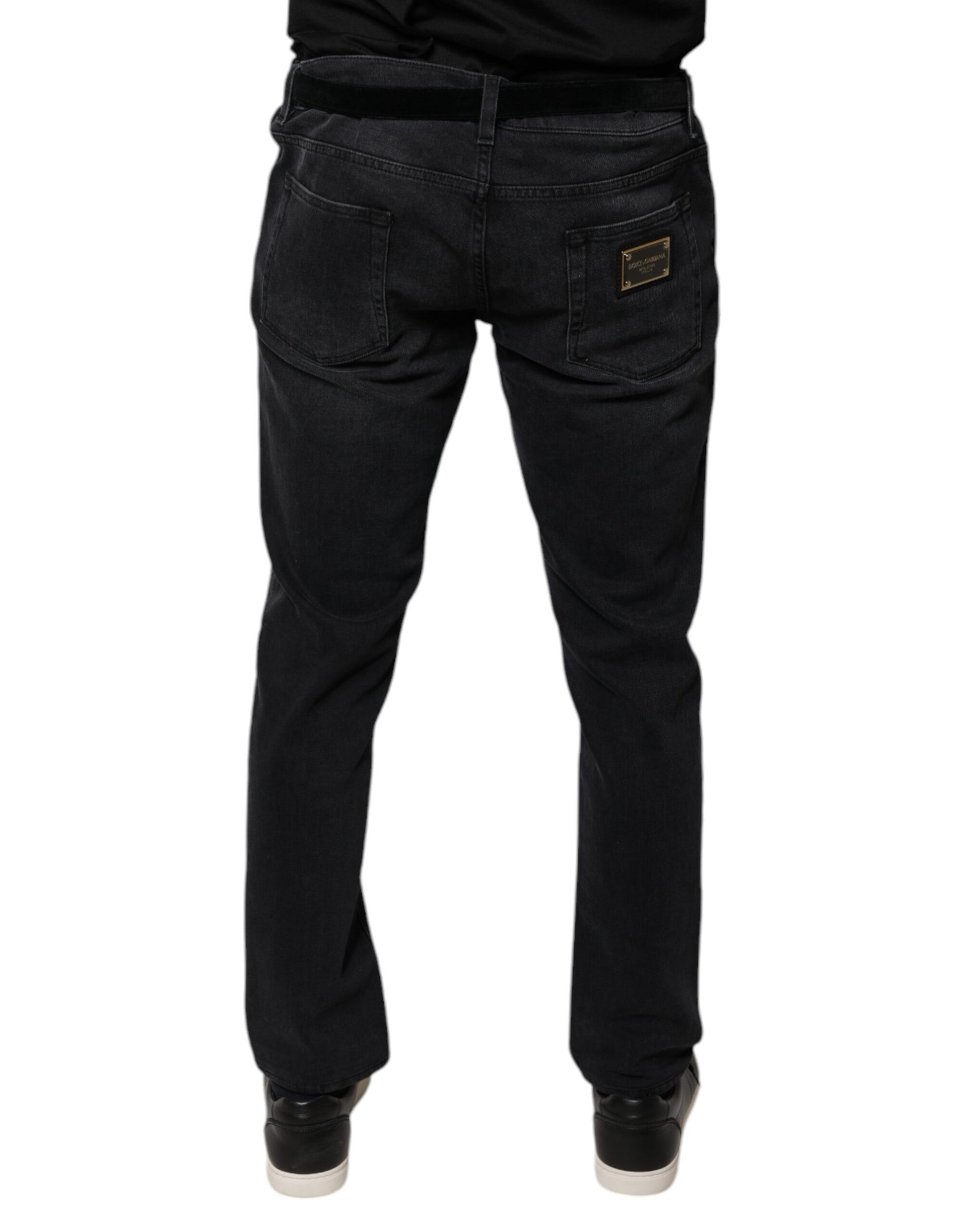 Pair of blue jeans on a mannequin