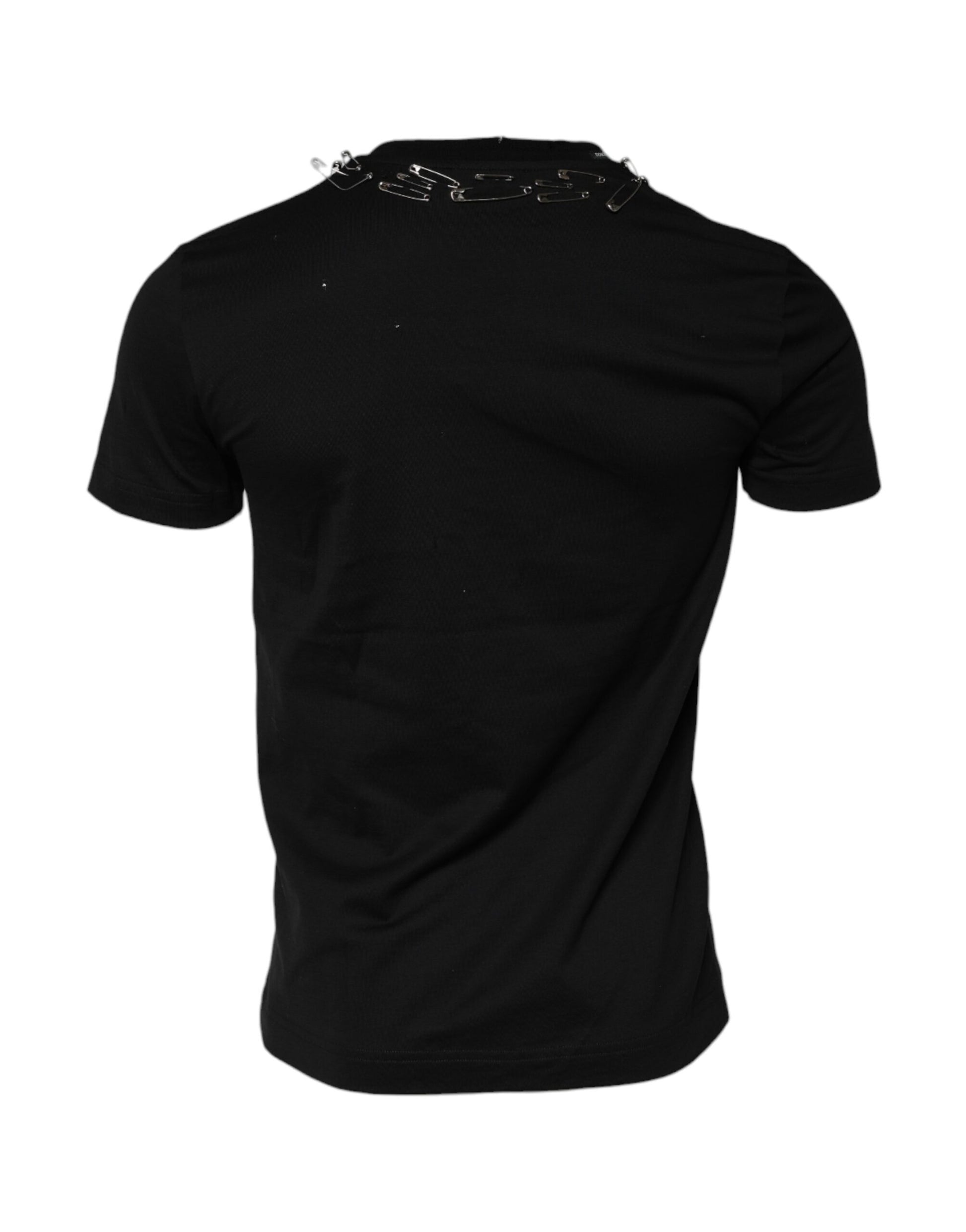 Black short sleeve t-shirt on a mannequin