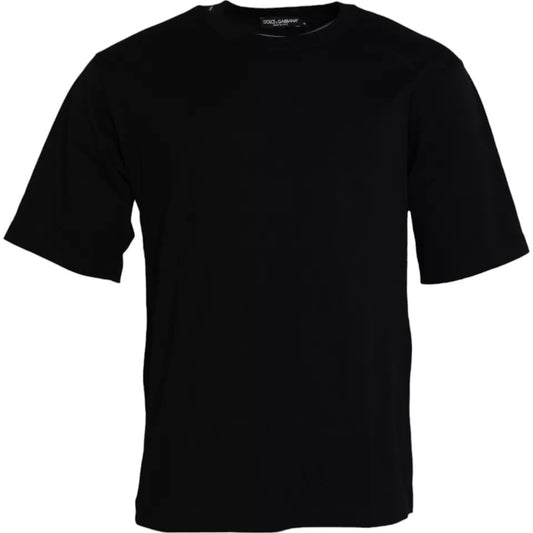 Black t-shirt on hanger