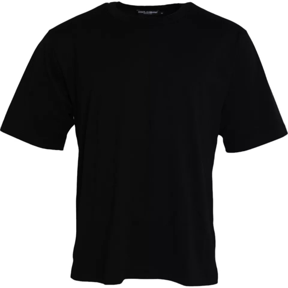 Black t-shirt on hanger