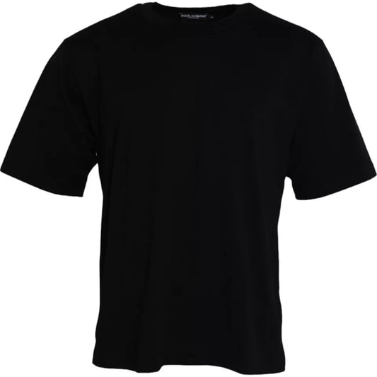 Black t-shirt on hanger