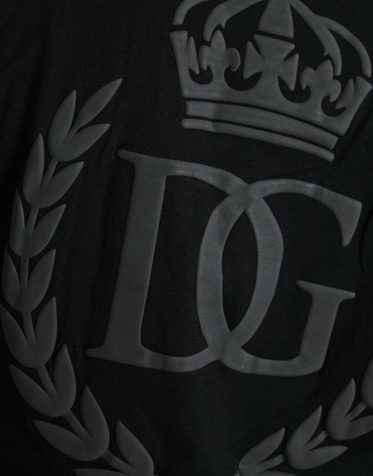 Black jacket with embroidered crown and letters