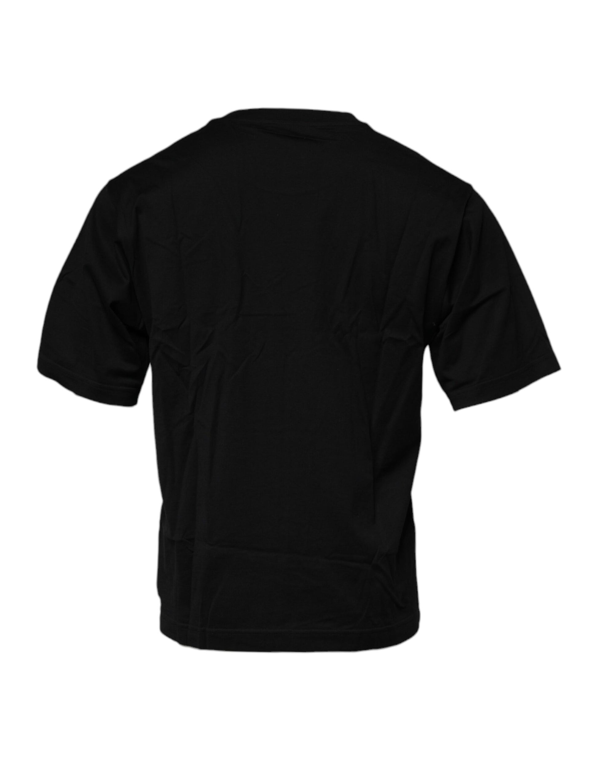 Black t-shirt on a hanger