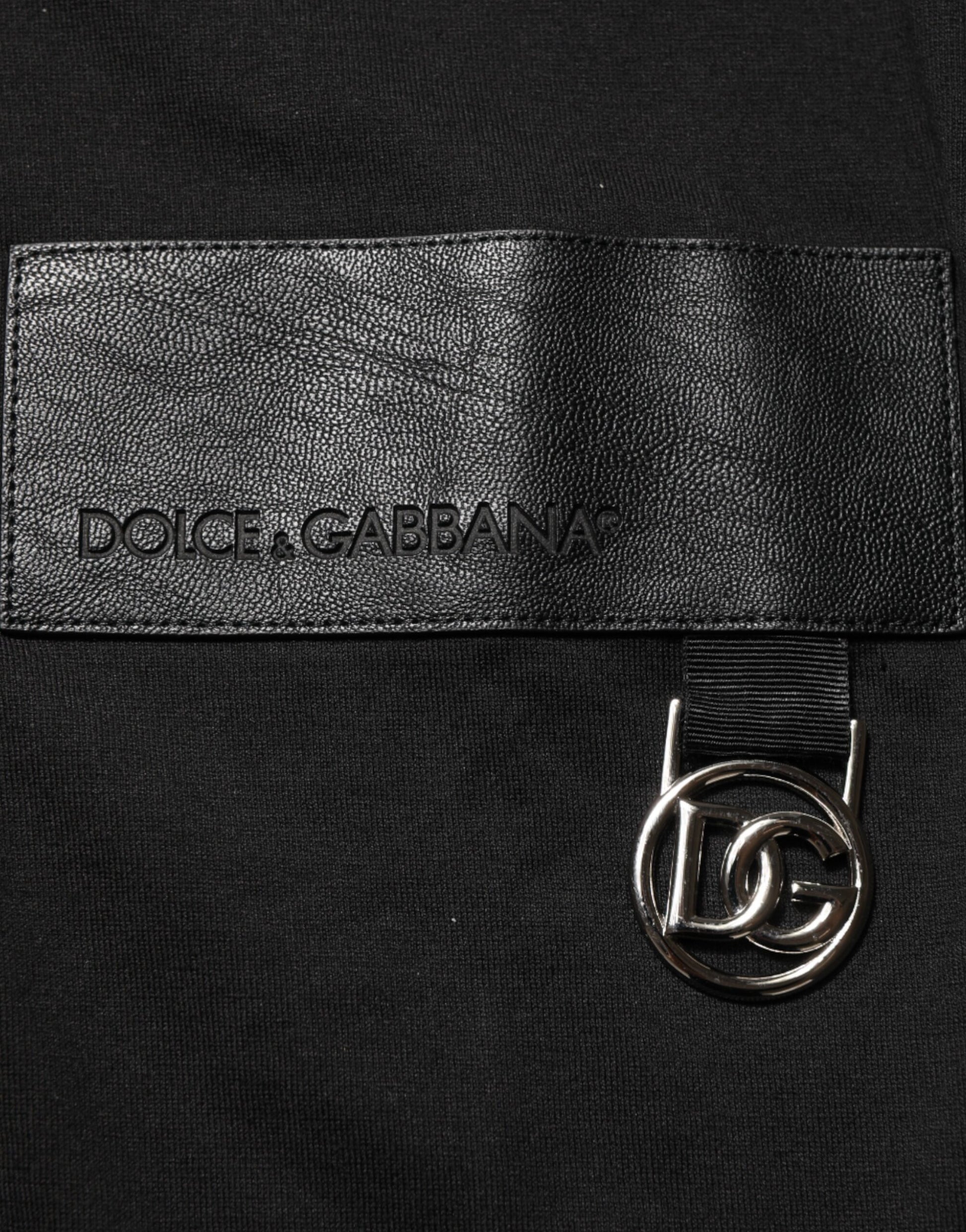 Black leather belt with silver buckle