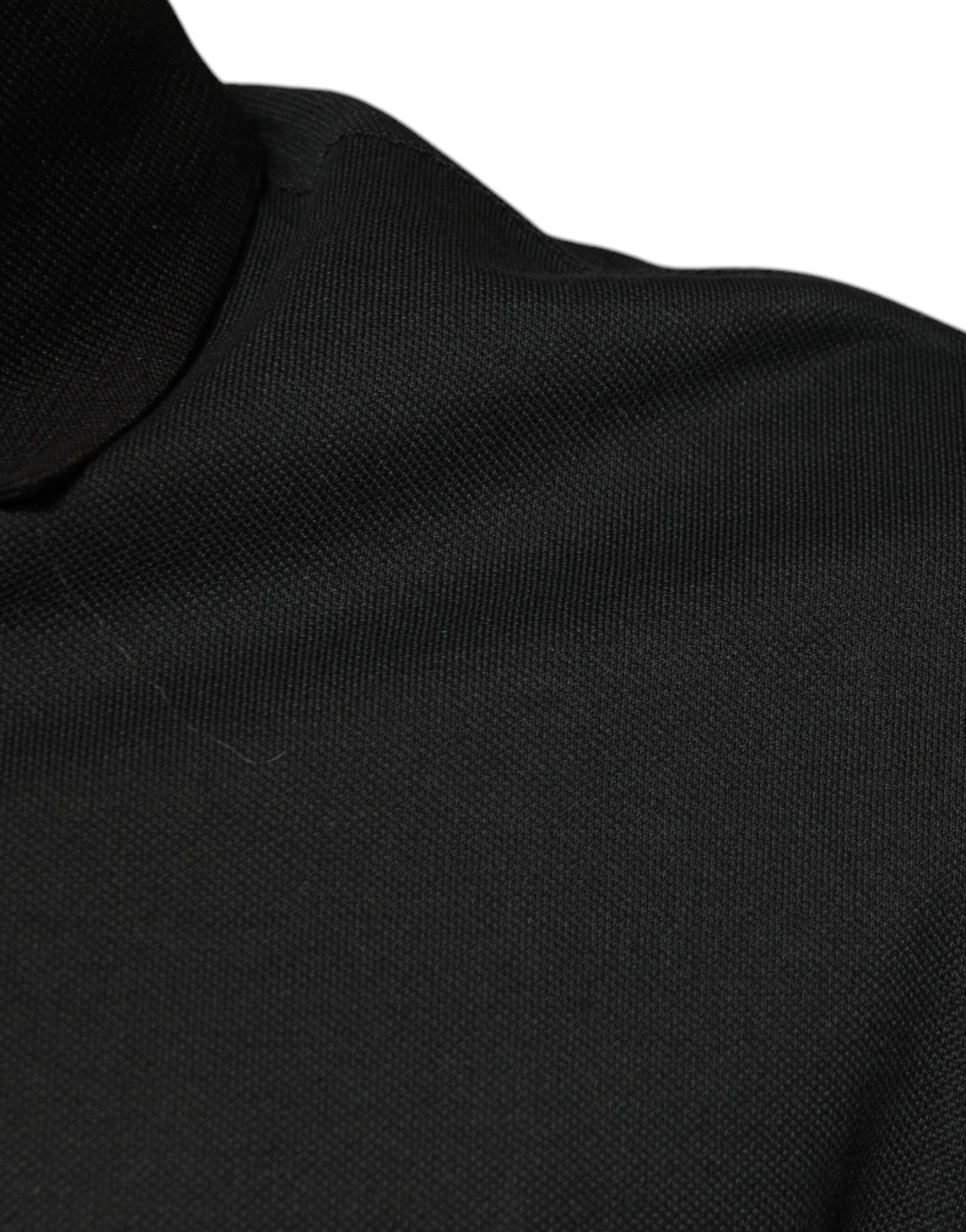 Black knit sweater on mannequin