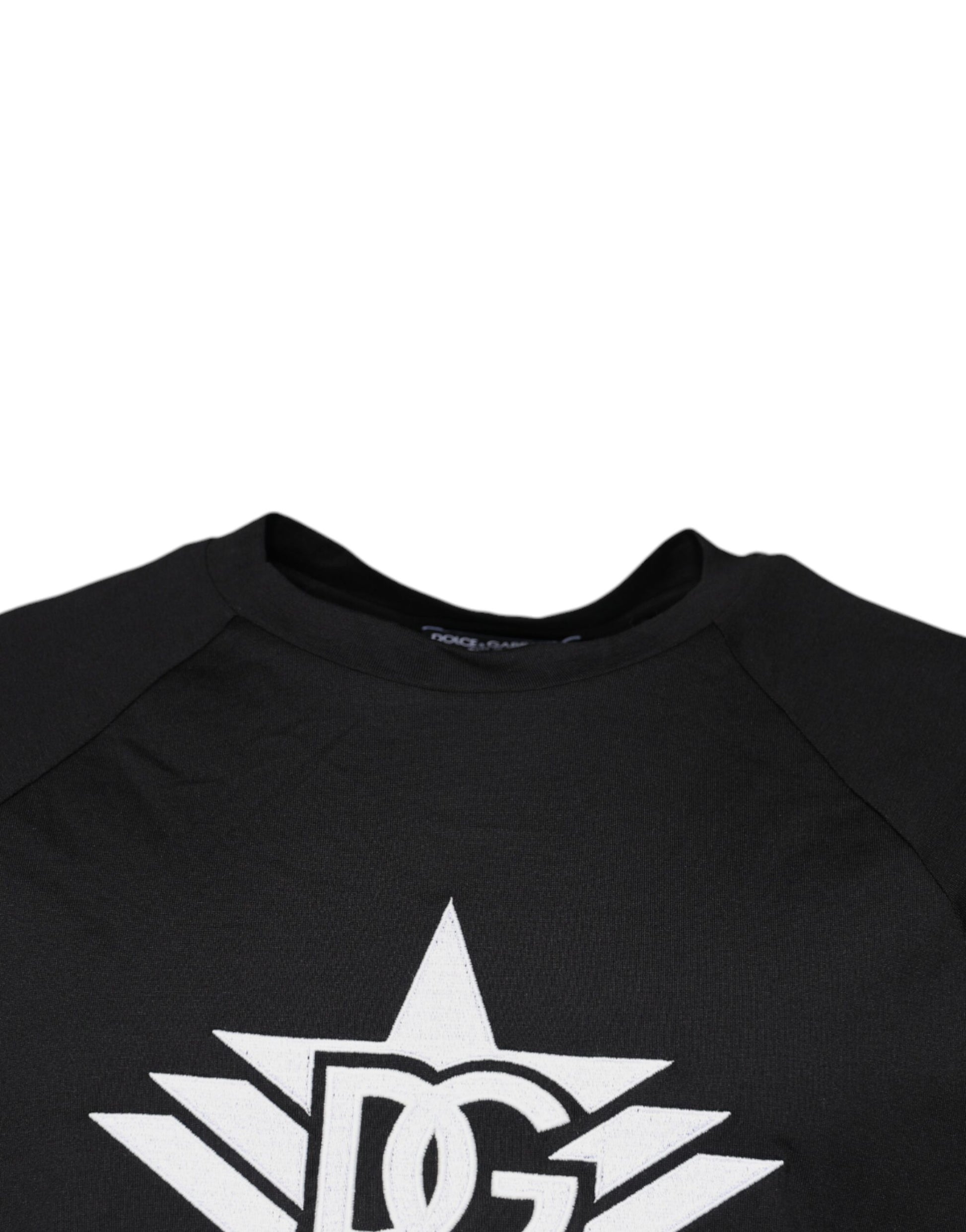Black long sleeve shirt with white star logo on front