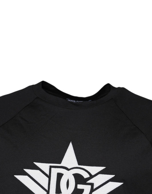 Black long sleeve shirt with white star logo on front