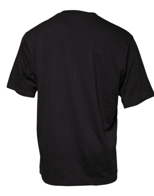 Black t-shirt on a hanger