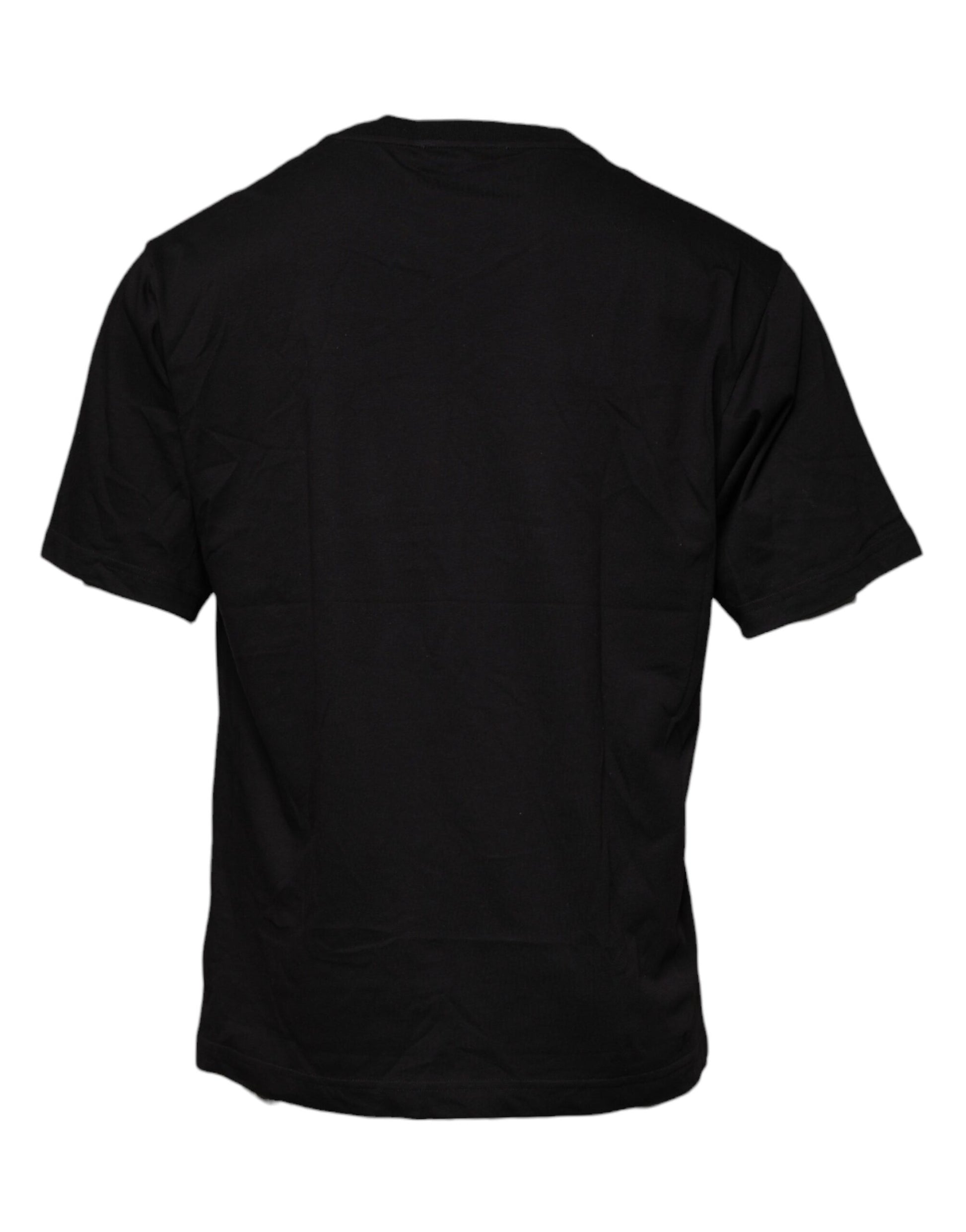 Black t-shirt on a hanger