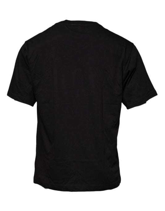 Black t-shirt on a hanger