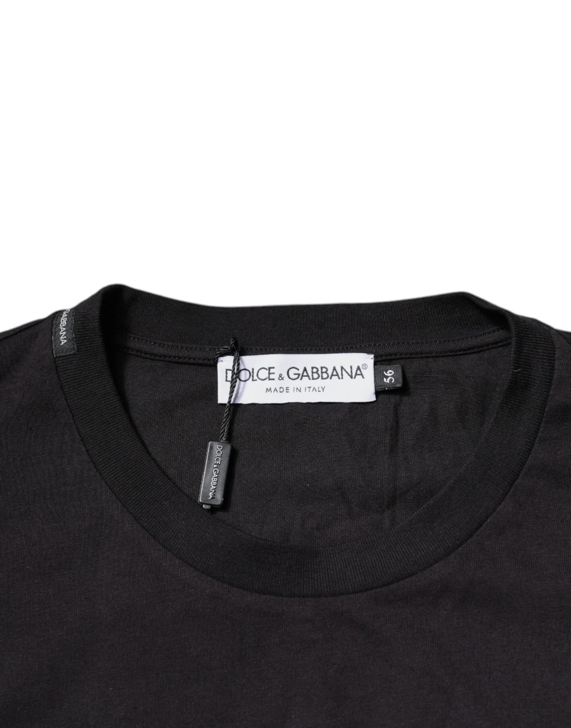 Black turtleneck sweater with ribbed neckline