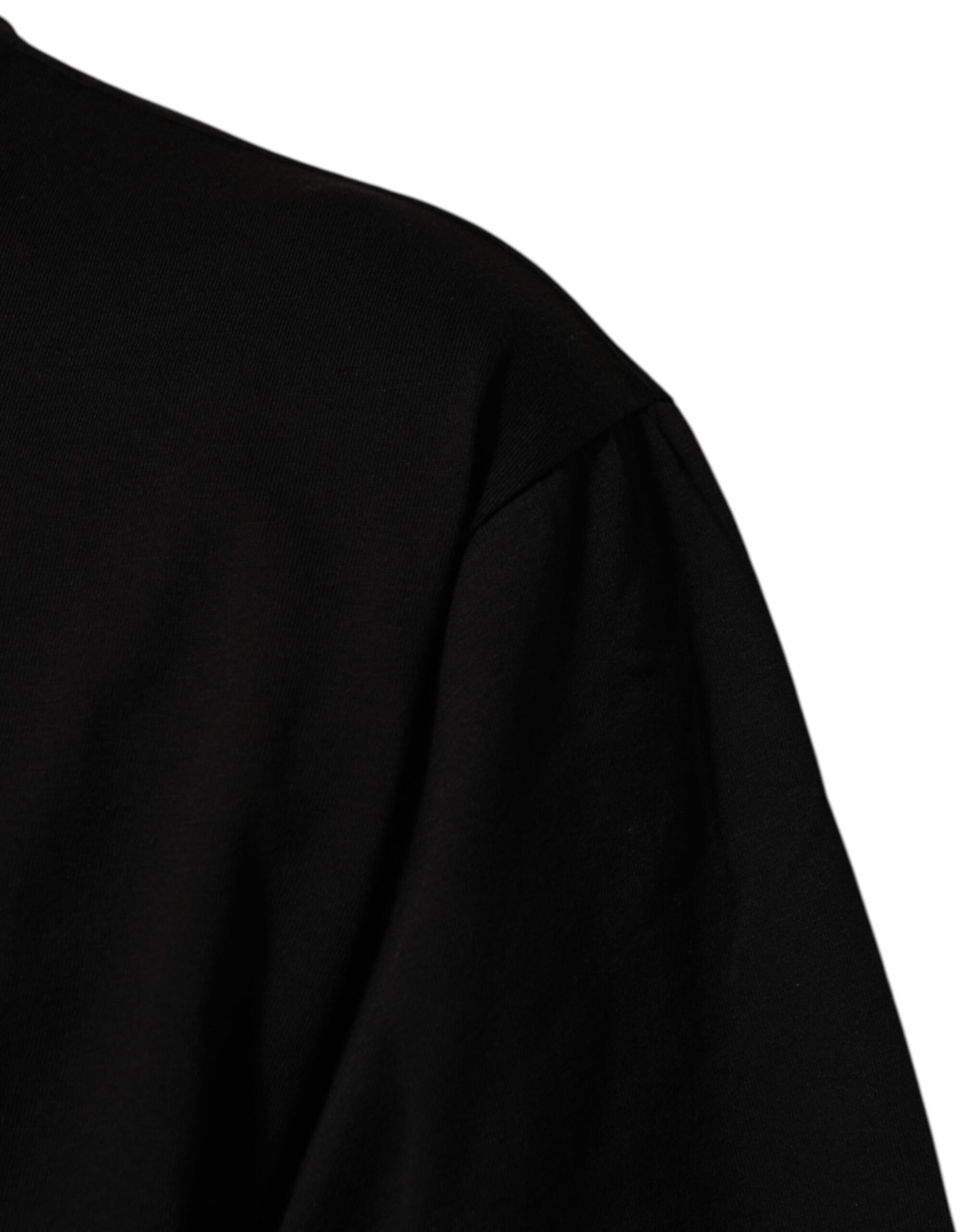 Black graduation gown on mannequin