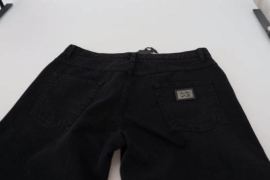 Pair of black jeans on a table