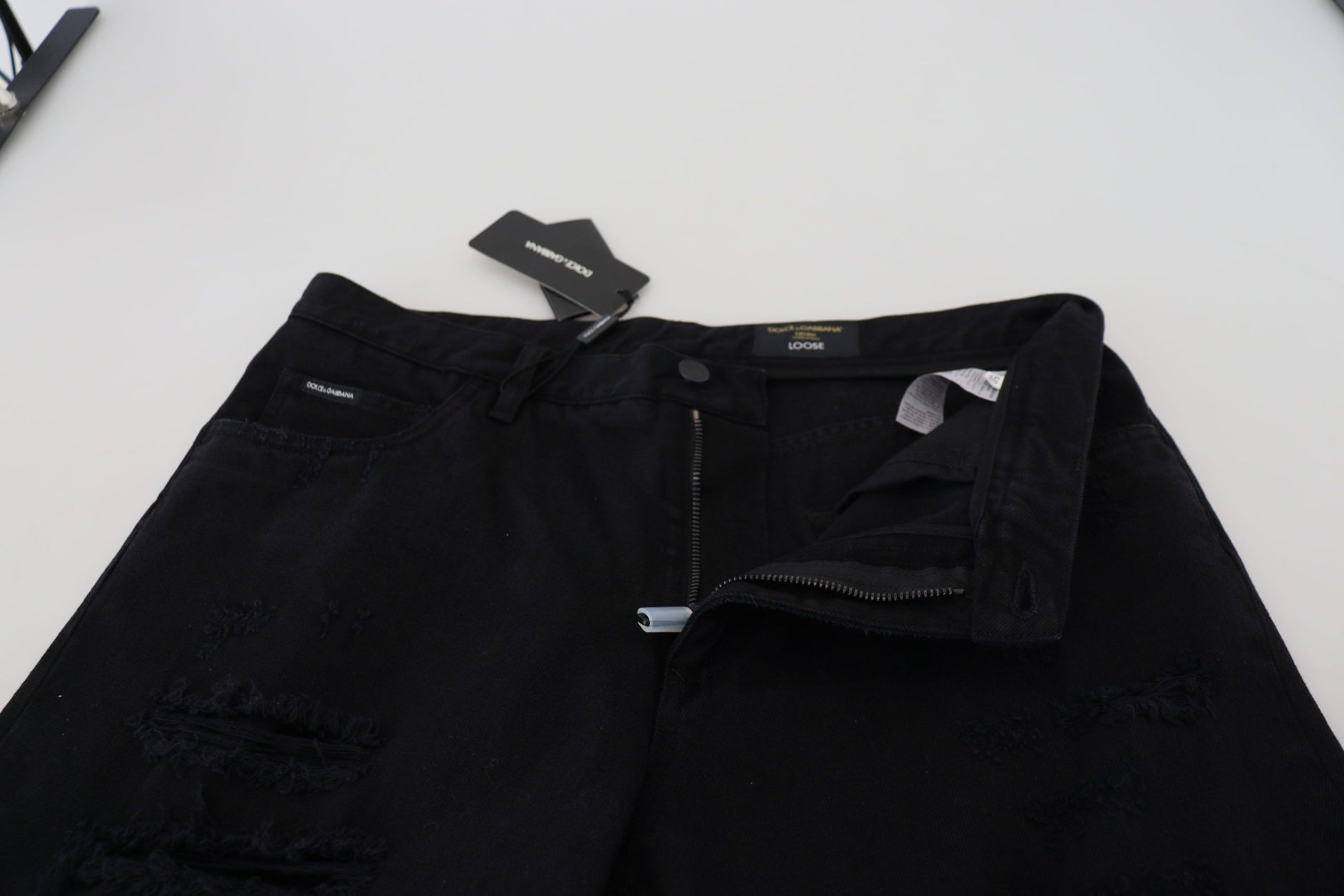 Black jeans on a table