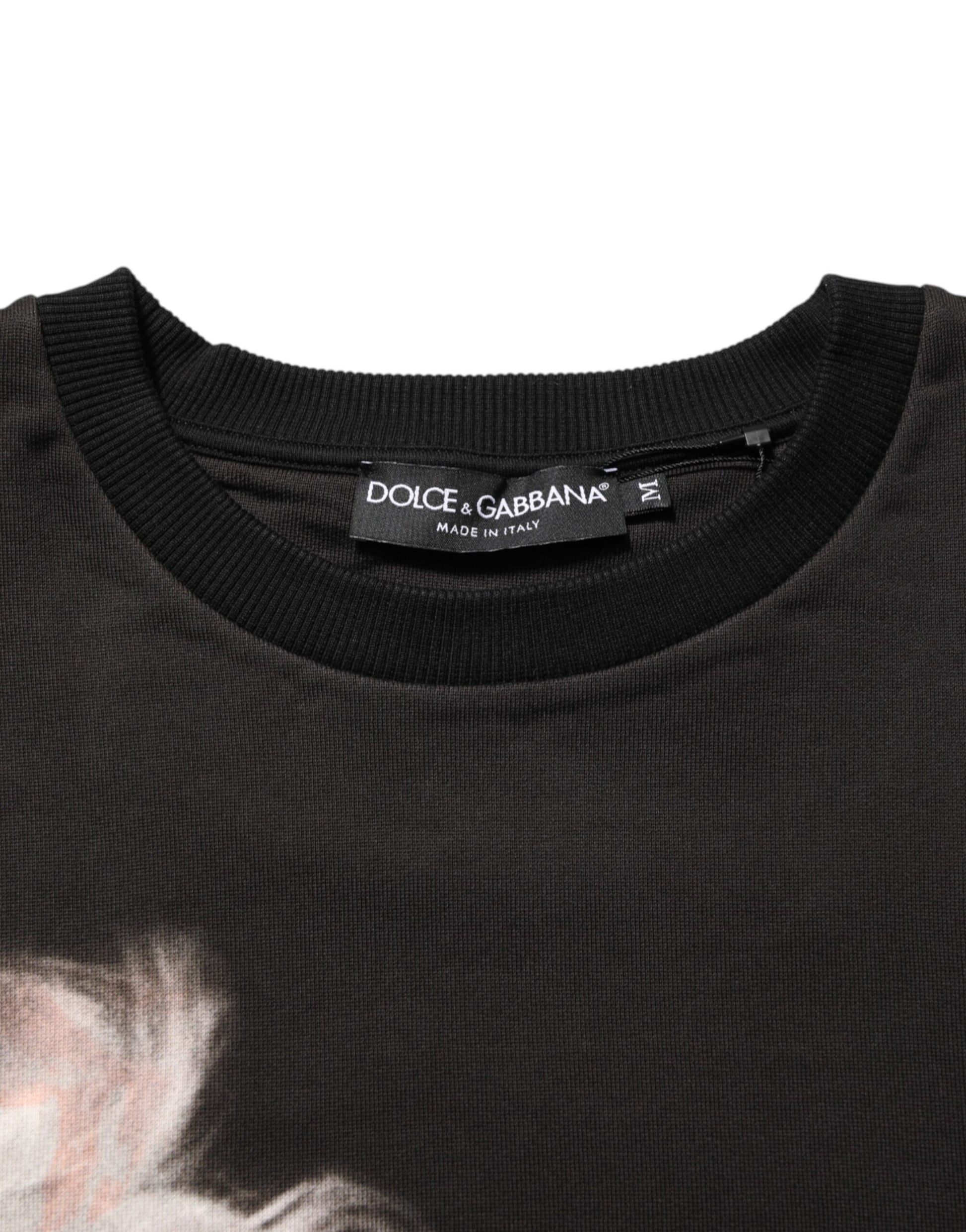 Black sweater with ribbed neckline