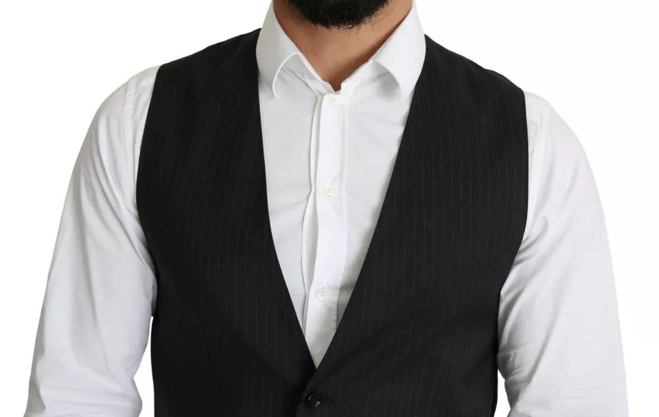 A black men's formal vest from Dolce & Gabbana