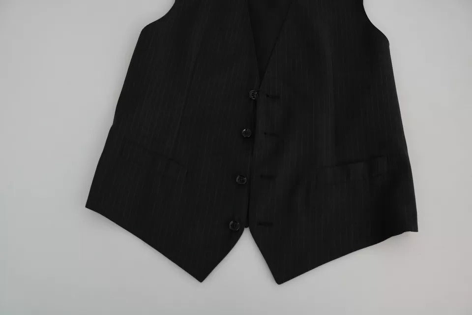 A black men's formal vest from Dolce & Gabbana