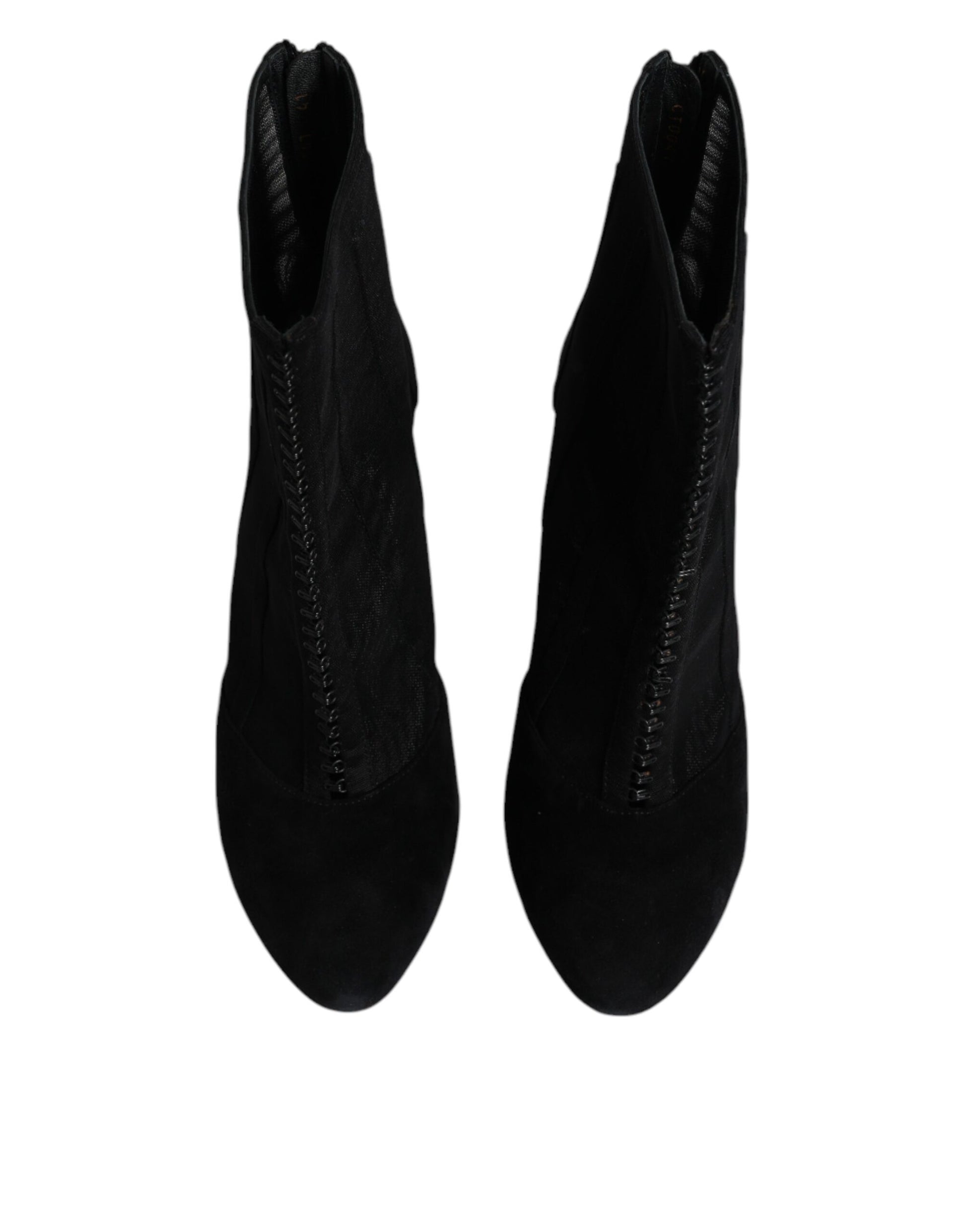 Pair of black suede boots