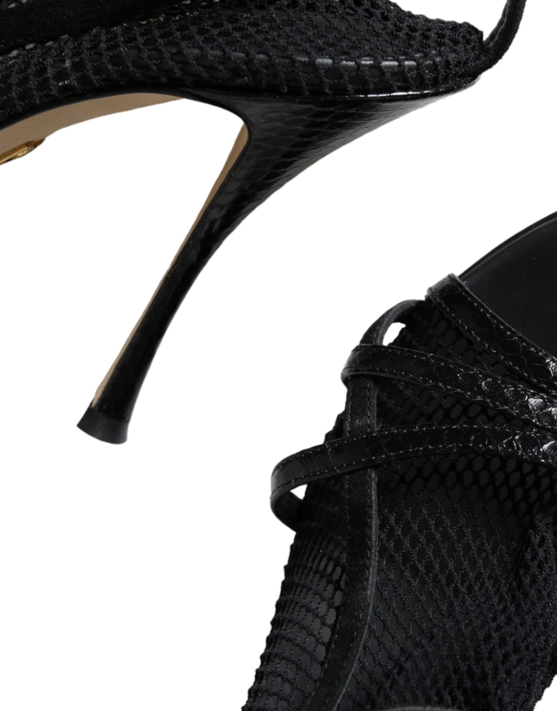 High heel shoes with straps and embellishments