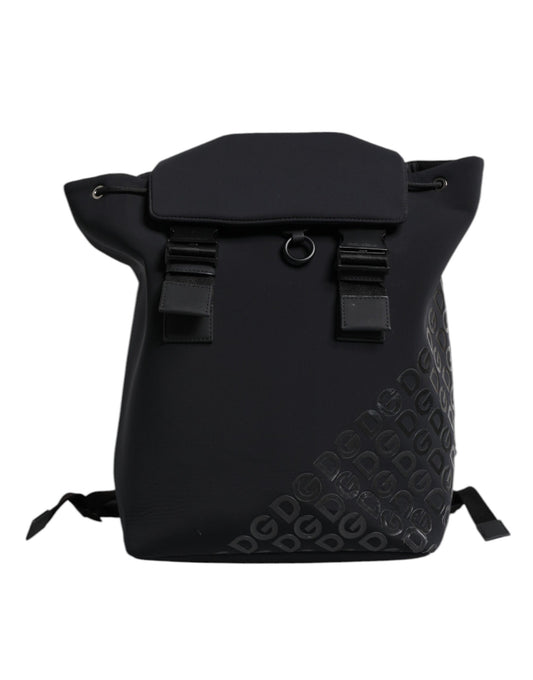 Black backpack with straps and buckles