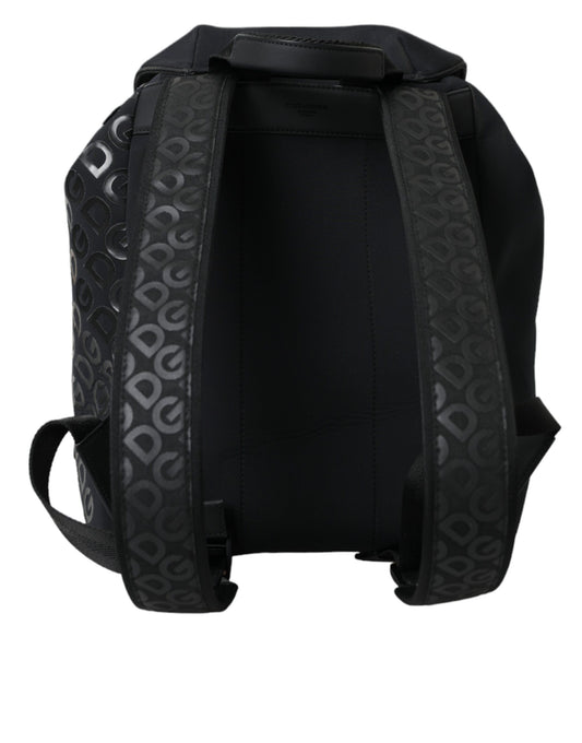 Black backpack with adjustable straps and a zippered compartment