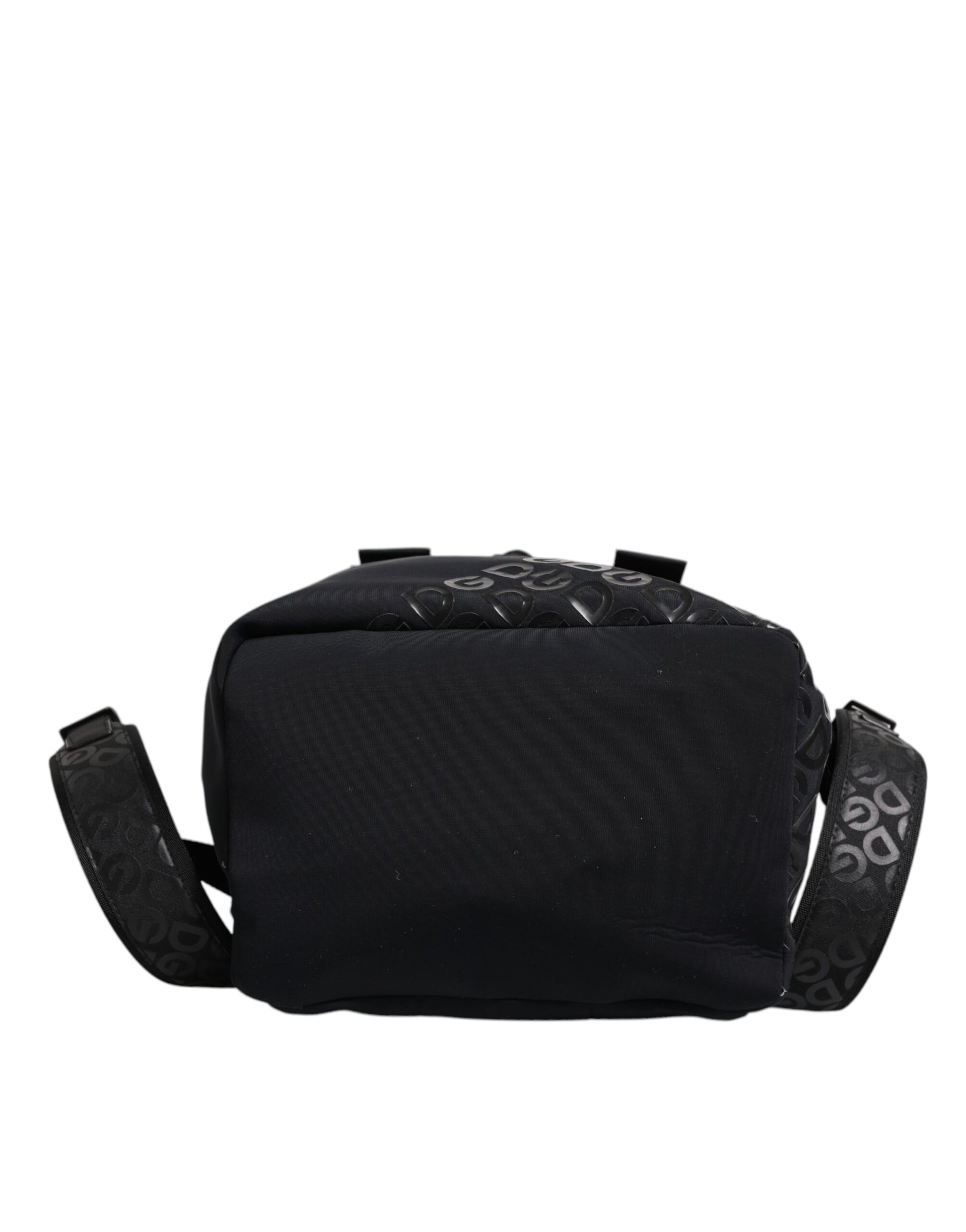 Black bag with straps and buckles